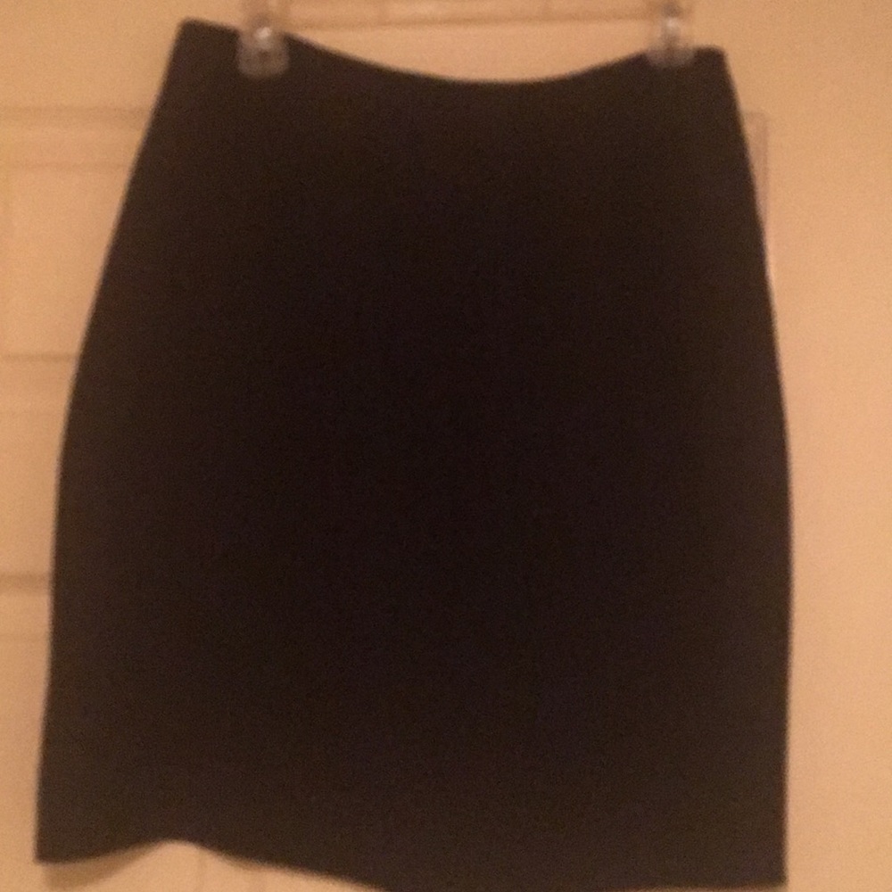 Black silk skirt